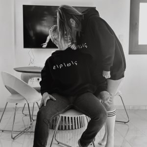 Ε | ρ | ω | ς oversized hoodie